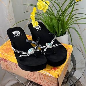 flower box flip flops